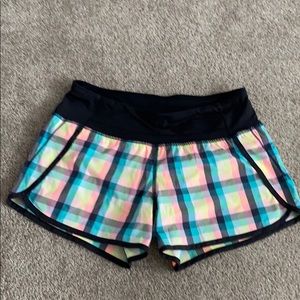 Lululemon plaid shorts